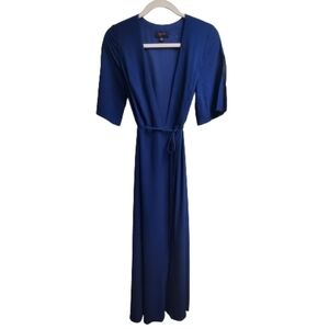 Aqua Wrap Maxi‎ Dress 0